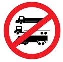 No entry for vehicles with 3 or more axles