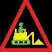 Beware of road works