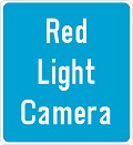 Red light camera at intersection. 