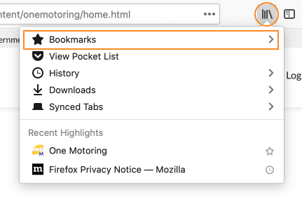 Mozilla FireFox Bookmark
