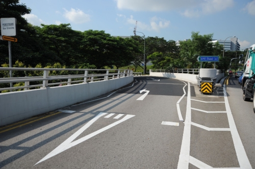 Pedestrian Crossing Ahead Markings 