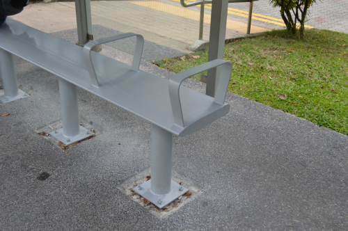 Arm Rests at Bus Stops