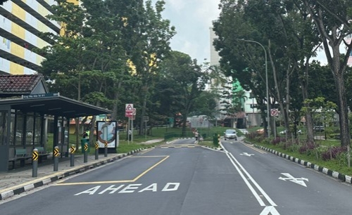Linear Bus Stop at Ang Mo Kio Street 61