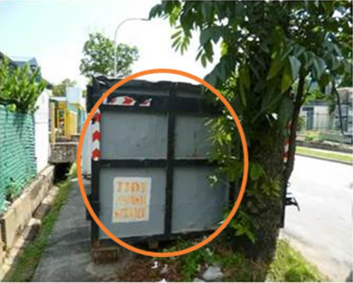 Obstruction on public footway