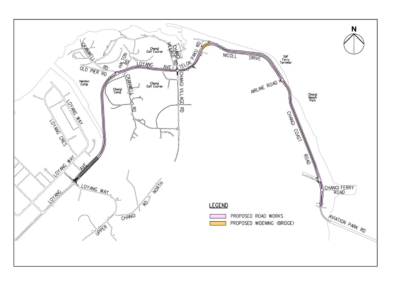 Enhancement of Loyang Ave (Part), Telok Paku Rd, Nicoll Dr and Changi Coast Rd