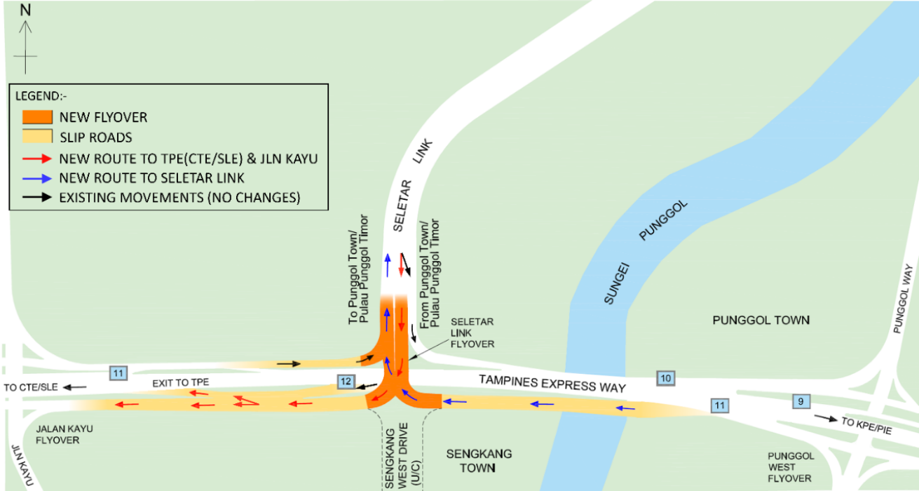 New Seletar Link Flyover Opening on the 22 January 2024