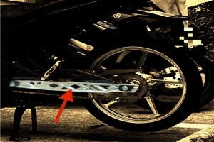 Rear swing arm swing arm