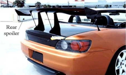 Rear spoiler Spoilers